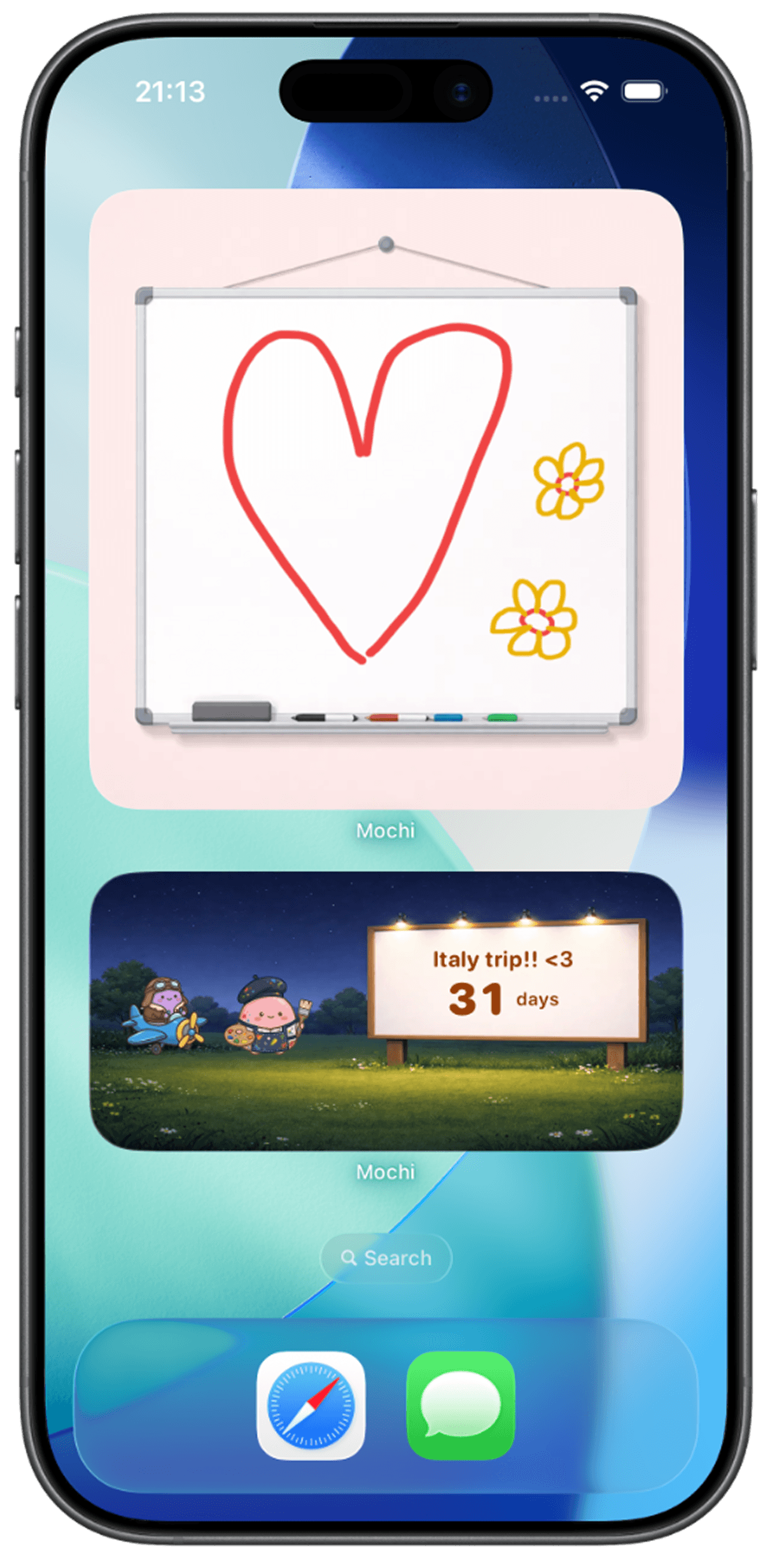 Customizable Mochi companion and journal settings